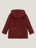 Monsoon Kids' Conker Hooded Duffle Coat, Brown