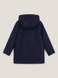 Monsoon Kids' Hooded Toggle Duffle Coat, Navy