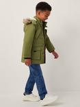 Monsoon Kids' Hooded Faux Fur Parka Coat