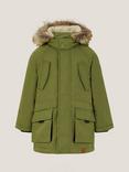 Monsoon Kids' Hooded Faux Fur Parka Coat