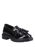 Hush Puppies Kids' Abigail Senior Patent Leather Loafers, Black