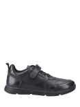 Hush Puppies Kids' Alfie Bungee Senior Leather Shoes, Black