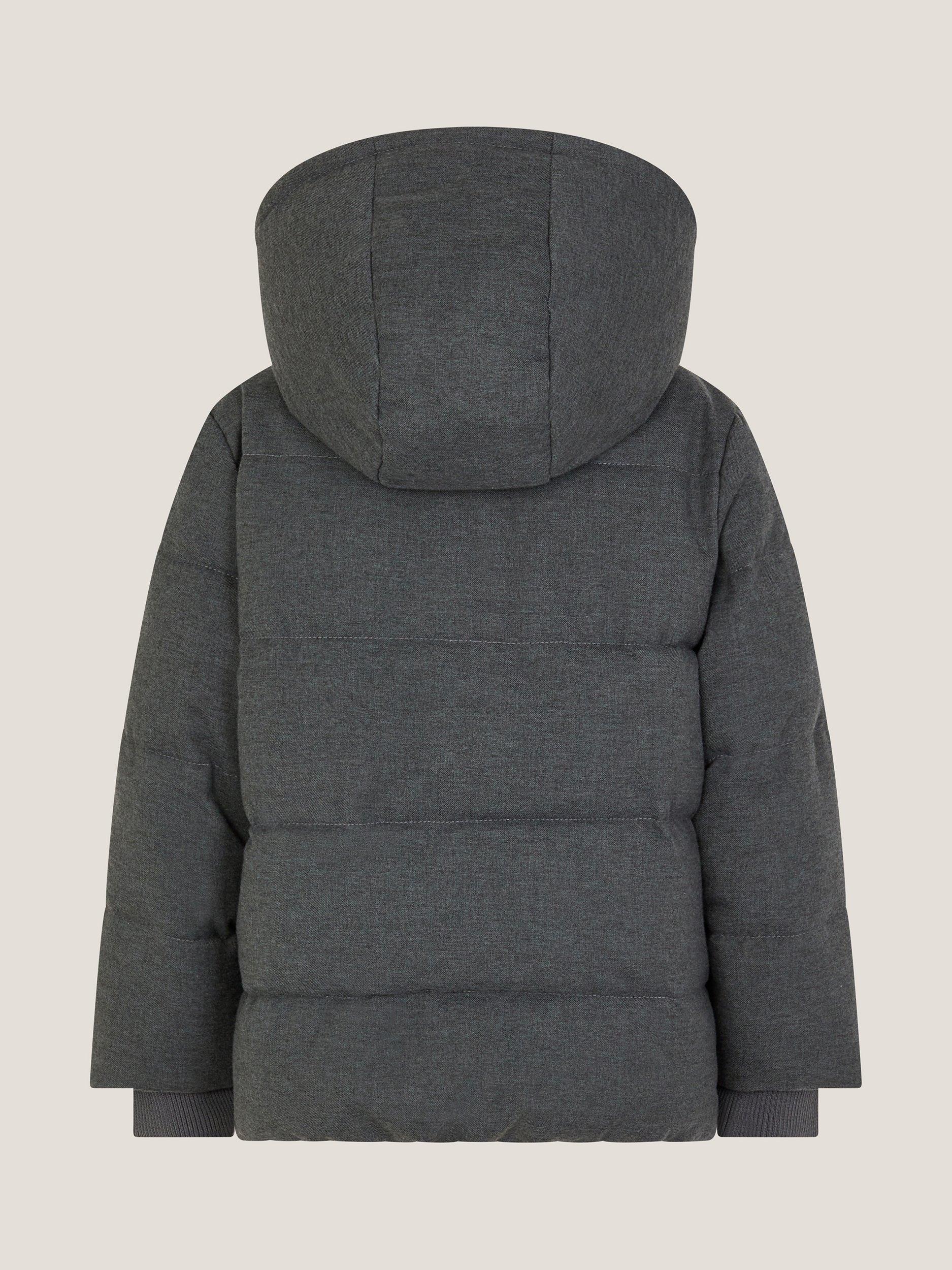 Product image 2 of 3, which shows Monsoon Kids' Fleece Hood Padded Coat, Grey, 3-4 years