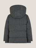 Monsoon Kids' Fleece Hood Padded Coat, Grey