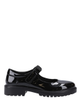 Hush Puppies Kids' Astrid Bow Senior Patent Mary Jane Shoes, Black