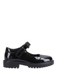 Hush Puppies Kids' Astrid Bow Junior Patent Mary Jane Shoes, Black
