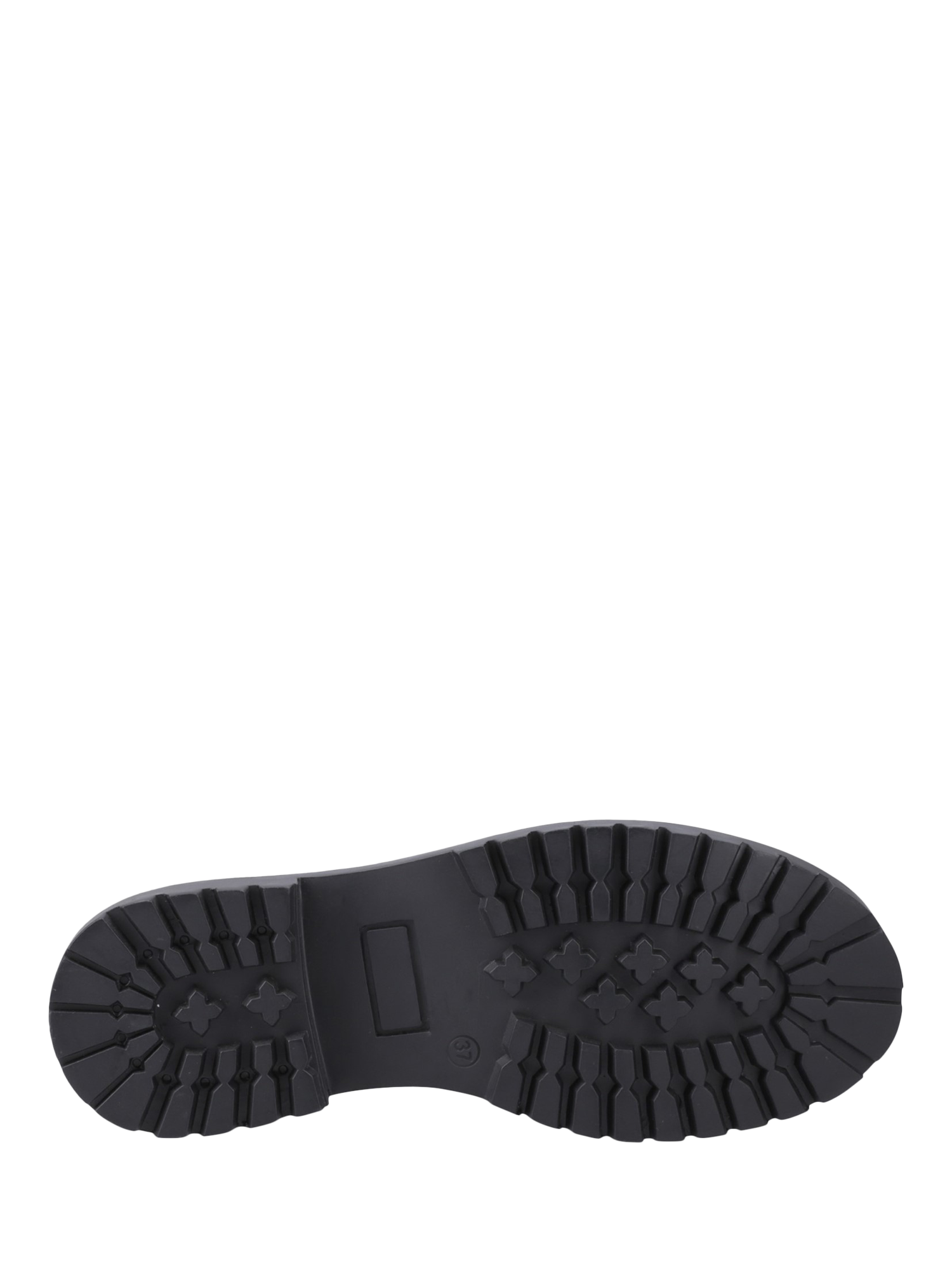 Product image 4 of 4, which shows Hush Puppies Kids' Aubrey Senior Lace Up Brogues, Black, 3
