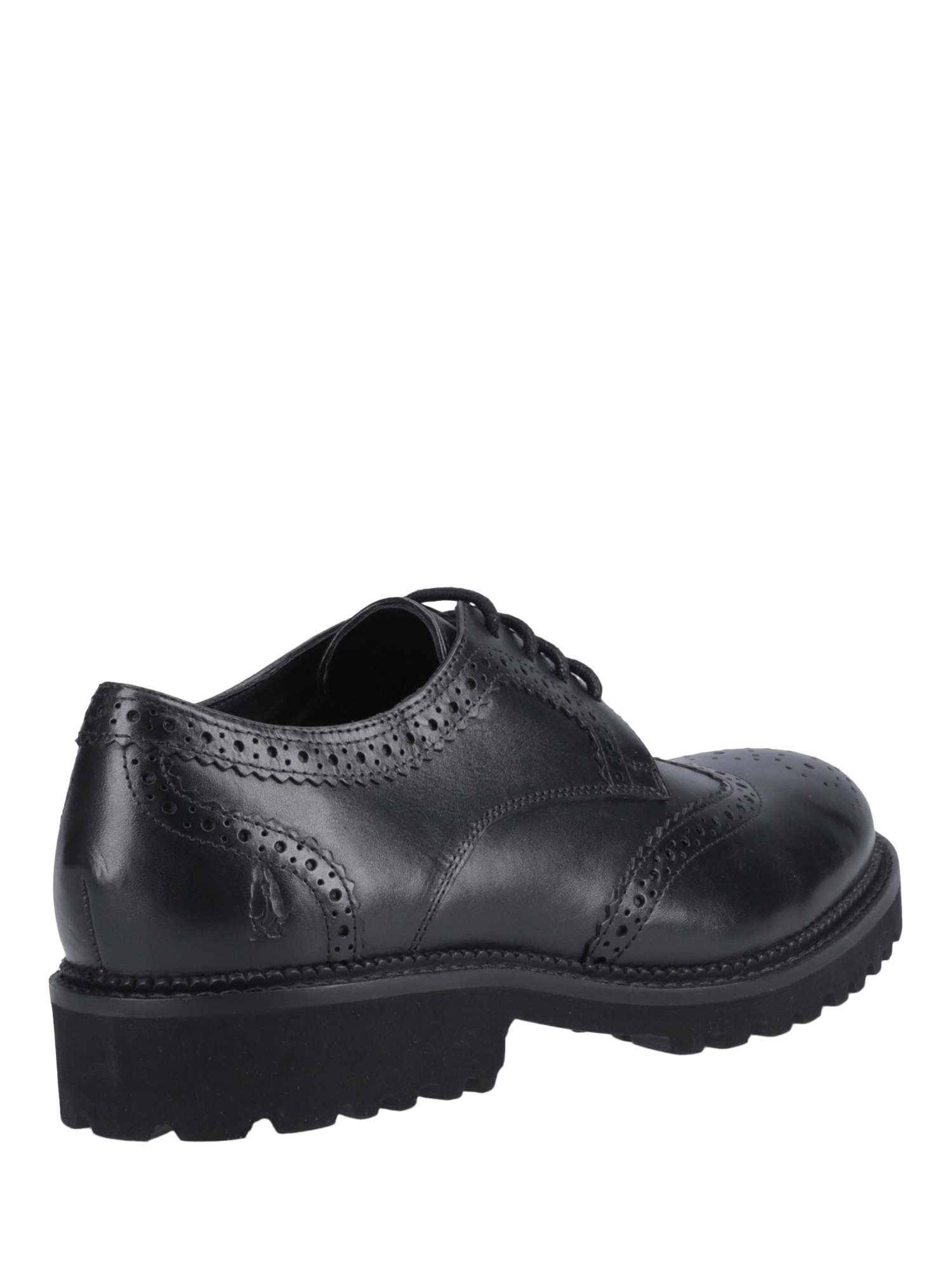 Product image 3 of 4, which shows Hush Puppies Kids' Gabi Senior Lace Up Brogues, Black, 6