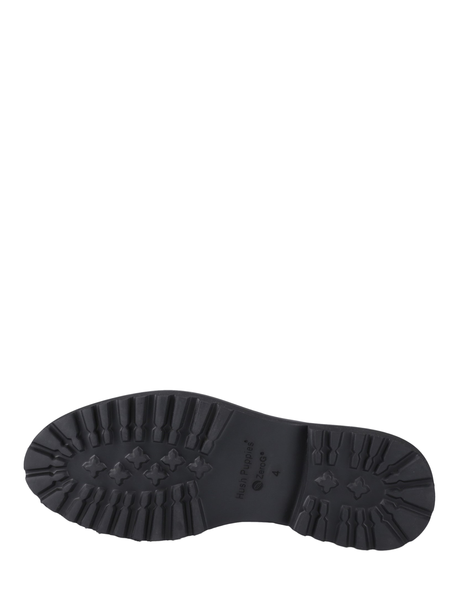 Product image 4 of 4, which shows Hush Puppies Kids' Gabi Senior Lace Up Brogues, Black, 6