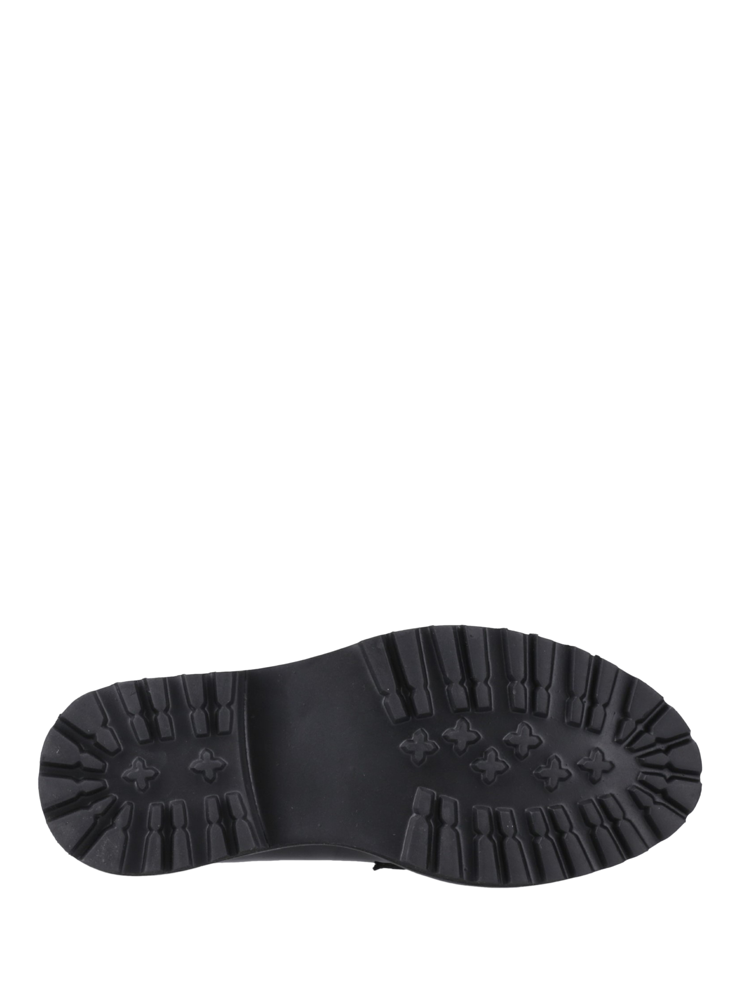 Product image 4 of 4, which shows Hush Puppies Kids' Grazia Senior Patent Leather School Shoes, Black, 3