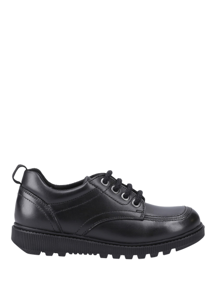 Hush Puppies Kids' Keeley Senior Leather School Shoes, Black, Black