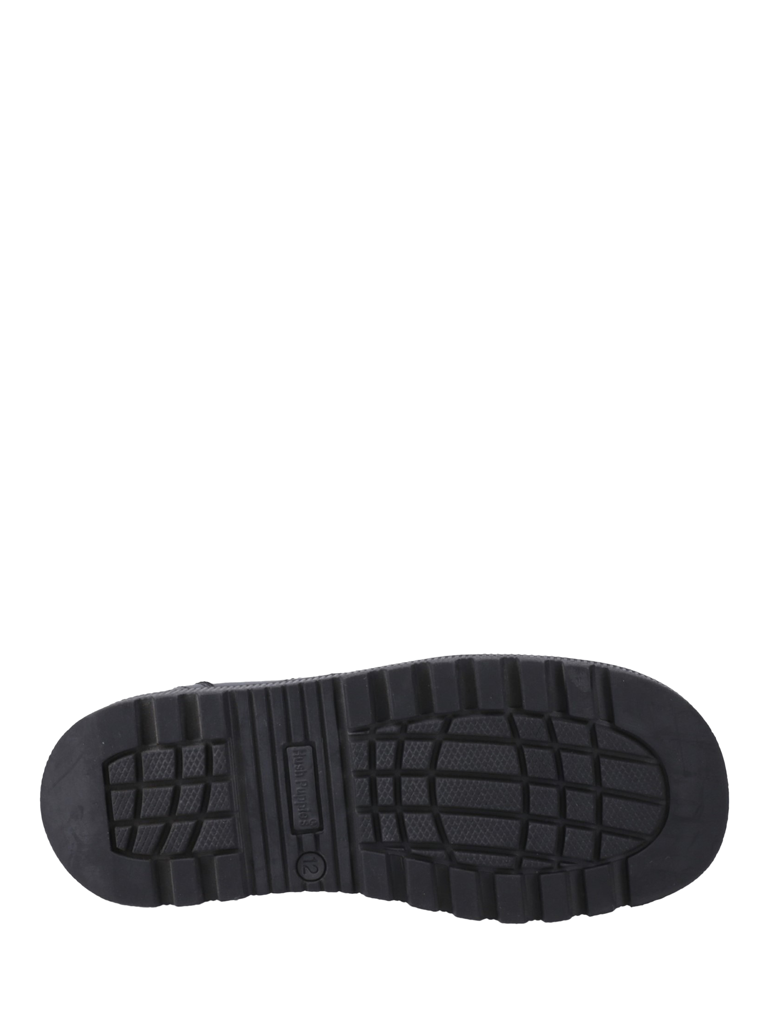 Product image 4 of 4, which shows Hush Puppies Kids' Keeley Senior Leather School Shoes, Black, 3