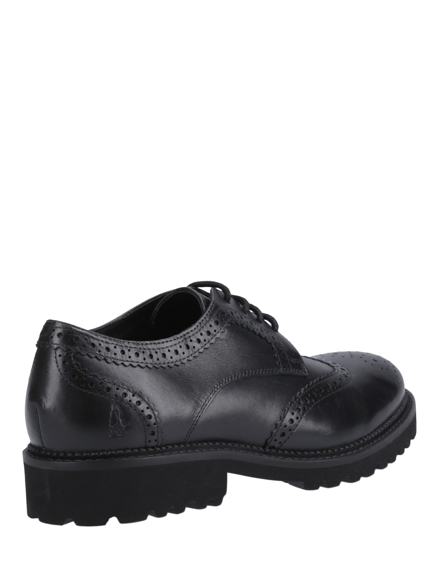 Product image 3 of 4, which shows Hush Puppies Kids' Gabi Senior Lace Up Brogues, Black, 3