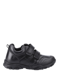 Hush Puppies Kids' Leroy Infant Leather School Shoes, Black