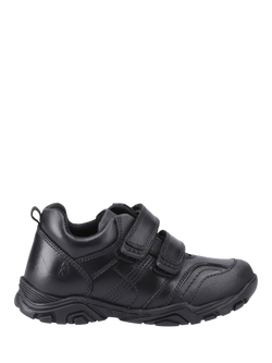 Hush Puppies Kids' Leroy Infant Leather School Shoes, Black, Black