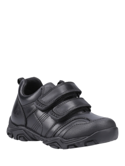 Hush Puppies Kids' Leroy Infant Leather School Shoes, Black - view 2, Black