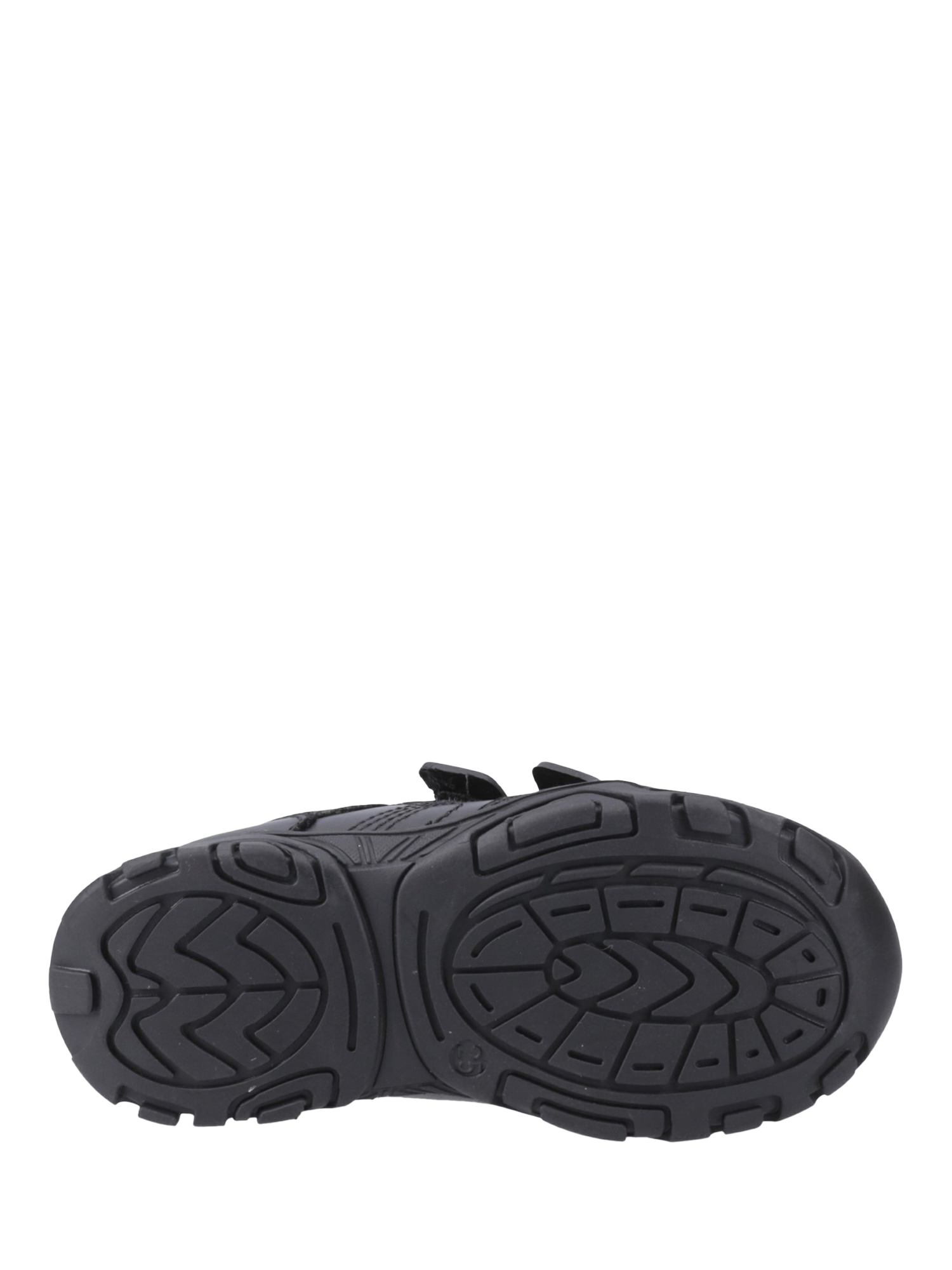 Product image 4 of 4, which shows Hush Puppies Kids' Leroy Infant Leather School Shoes, Black, 8 Jnr