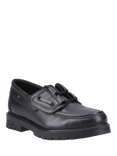 Hush Puppies Kids' Lucy Junior Custom Fit Leather School Shoes, Black