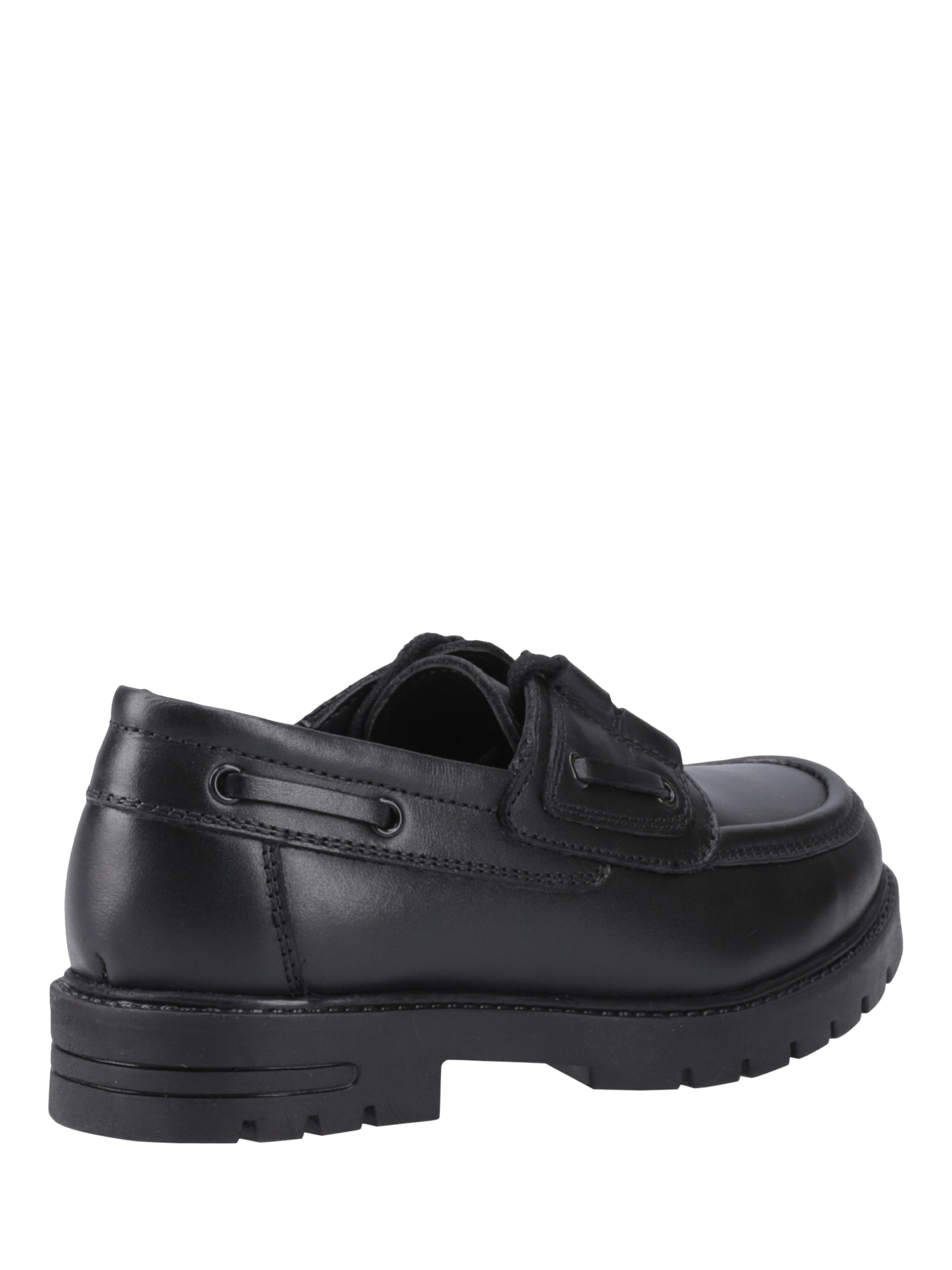 Product image 3 of 4, which shows Hush Puppies Kids' Lucy Junior Custom Fit Leather School Shoes, Black, 10 Jnr