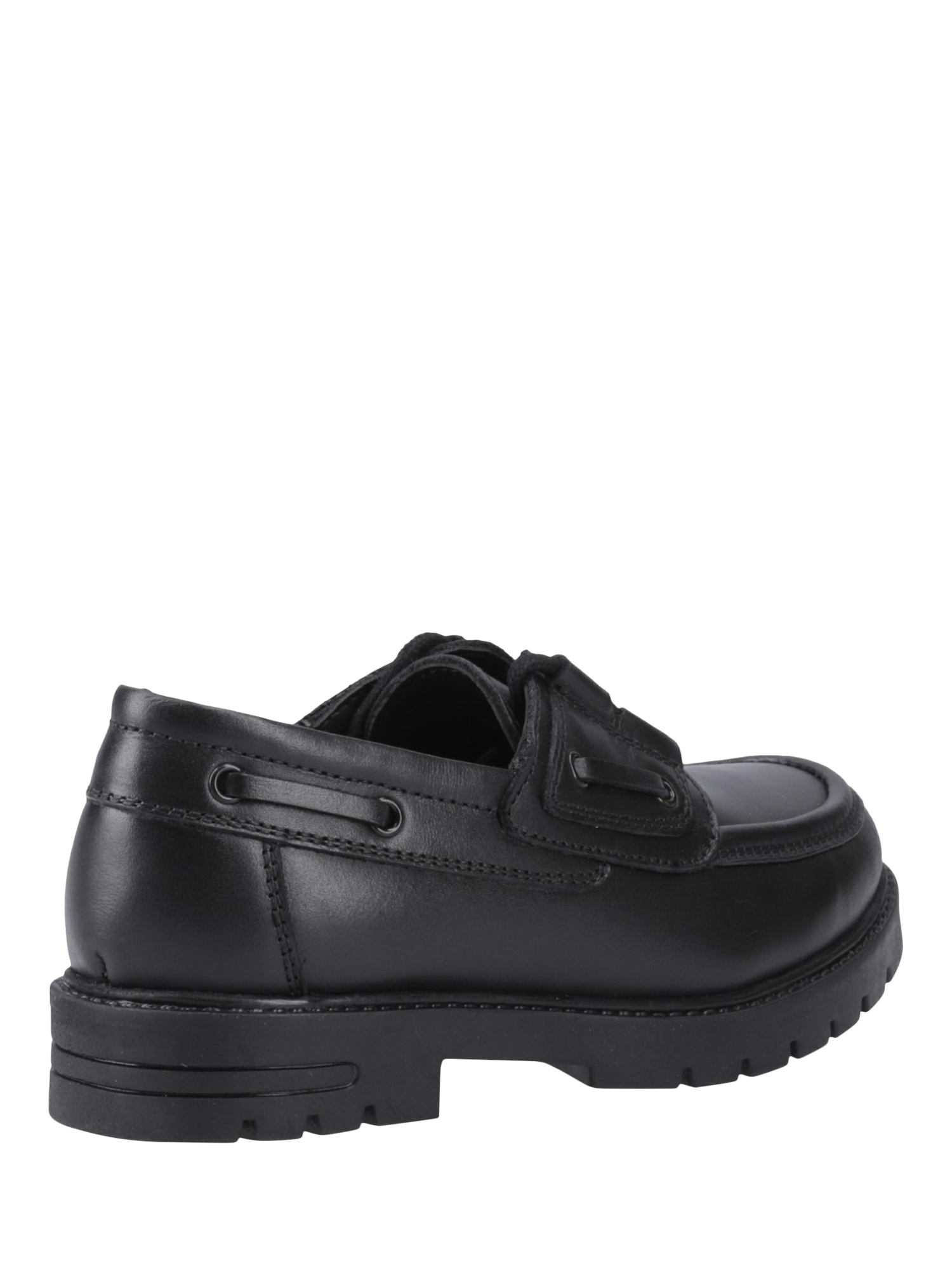 Product image 3 of 4, which shows Hush Puppies Kids' Lucy Senior Lace Detail Shoes, Black, 3