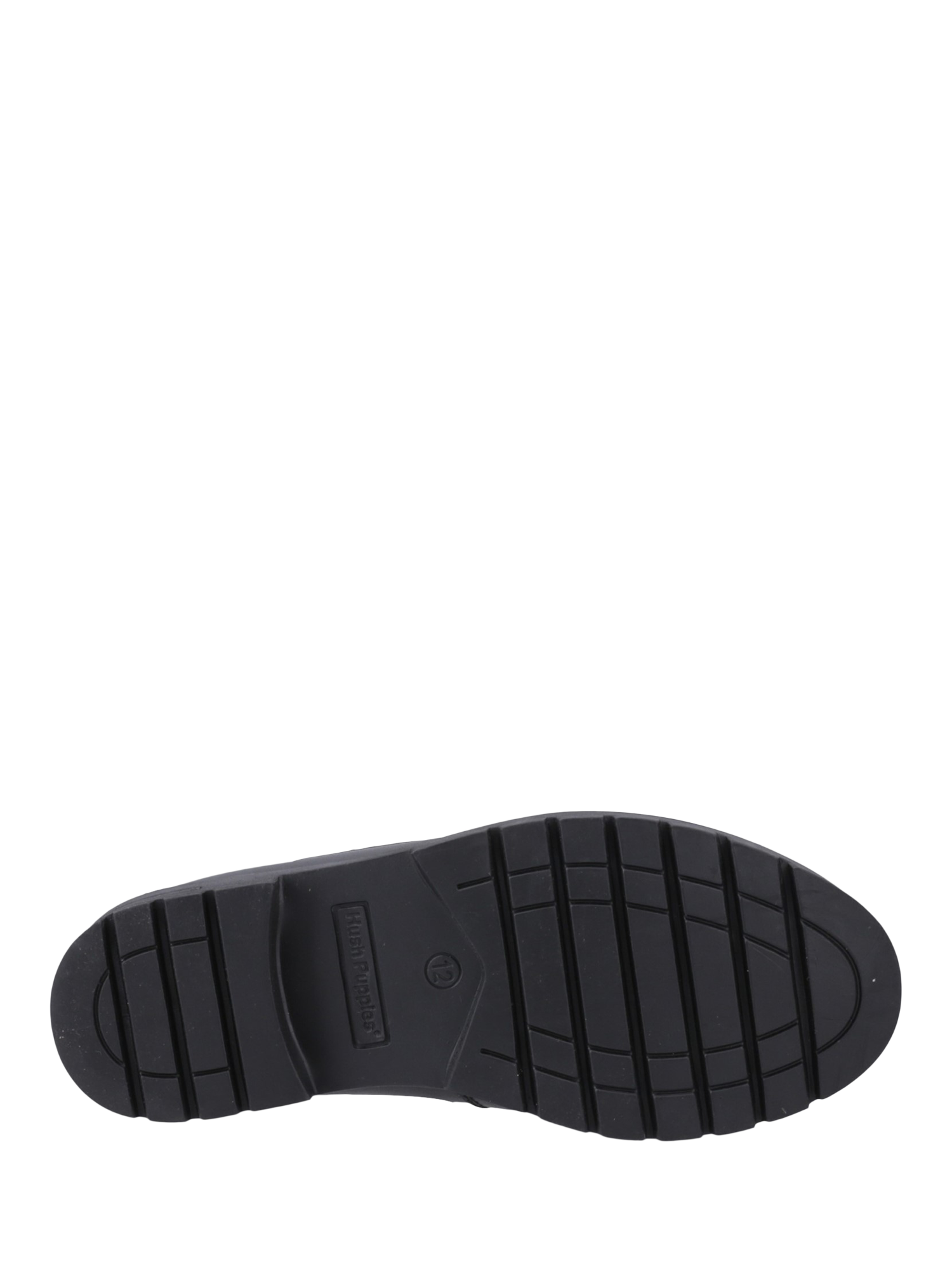 Product image 4 of 4, which shows Hush Puppies Kids' Lucy Senior Lace Detail Shoes, Black, 3