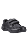 Hush Puppies Kids' Maddox Senior Double Rip Tape Shoes, Black