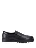 Hush Puppies Kids' Rocco Custom Fit Leather School Shoes, Black