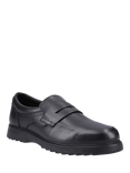 Hush Puppies Kids' Rocco Custom Fit Leather School Shoes, Black