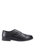 Hush Puppies Kids' Tim Senior Monk Shoes, Black
