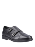 Hush Puppies Kids' Tim Senior Monk Shoes, Black