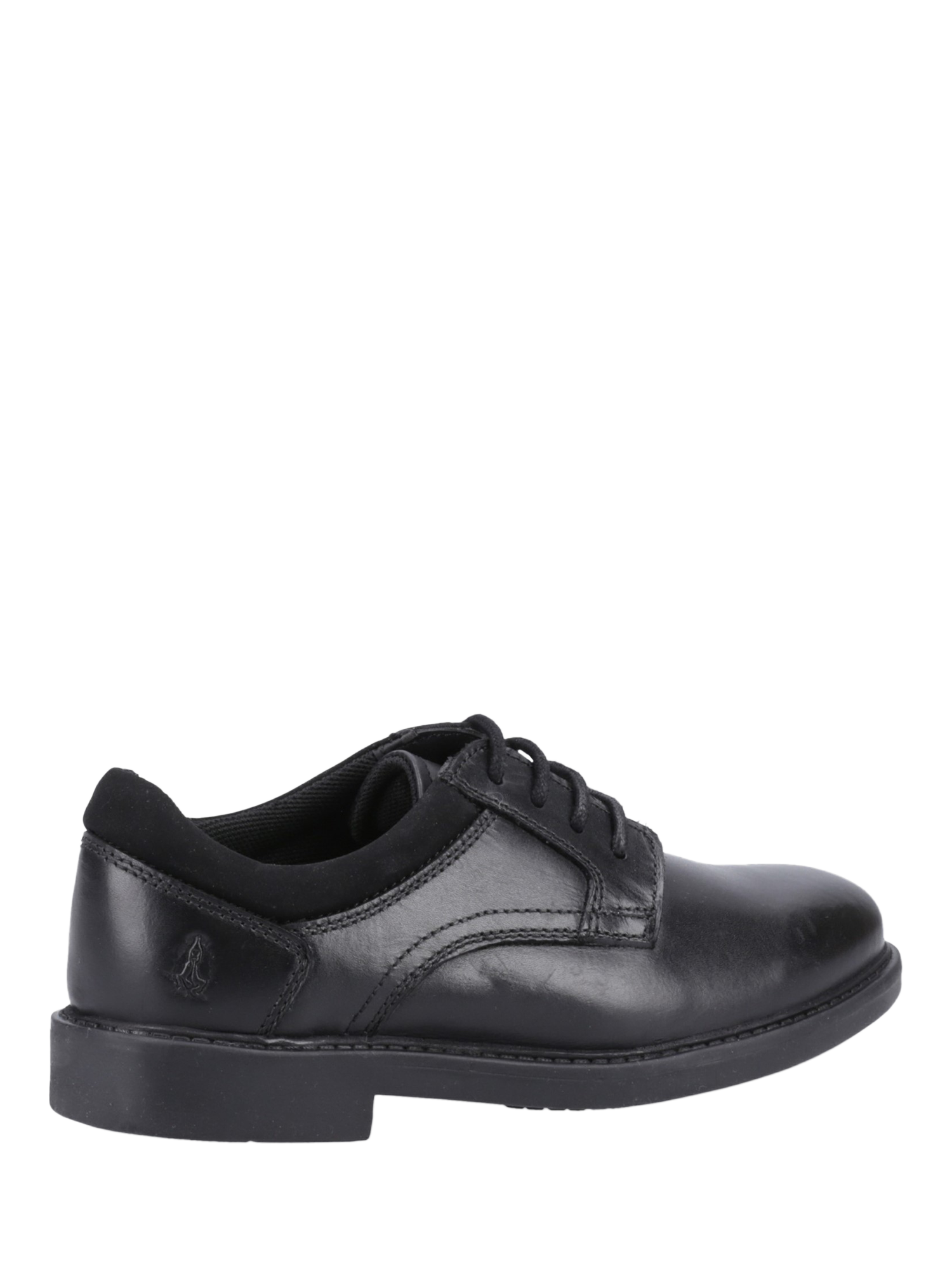 Product image 3 of 4, which shows Hush Puppies Kids' Tommy Junior Leather School Shoes, Black, 10 Jnr