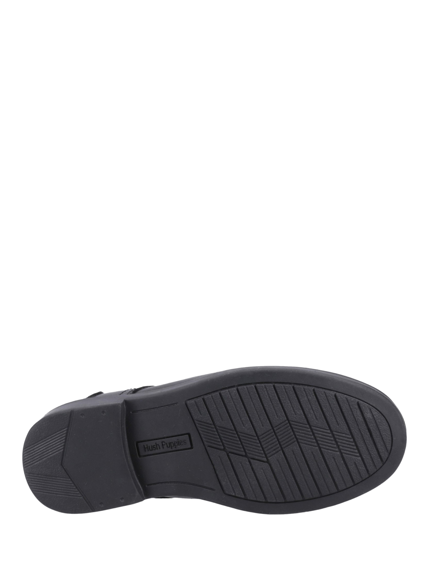 Product image 4 of 4, which shows Hush Puppies Kids' Tommy Junior Leather School Shoes, Black, 10 Jnr