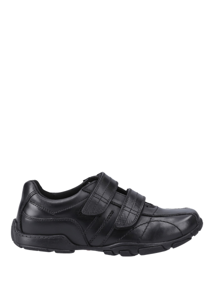 Hush Puppies Kids' Vance Junior Double Rip Tape Shoes, Black, Black