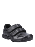 Hush Puppies Kids' Vance Junior Double Rip Tape Shoes, Black