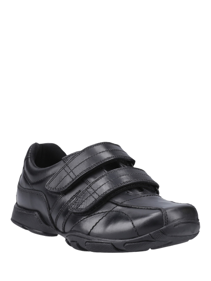 Hush Puppies Kids' Vance Junior Double Rip Tape Shoes, Black - view 2, Black