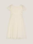 Monsoon Baby Starla Crochet Lace Tulle Dress, Ivory
