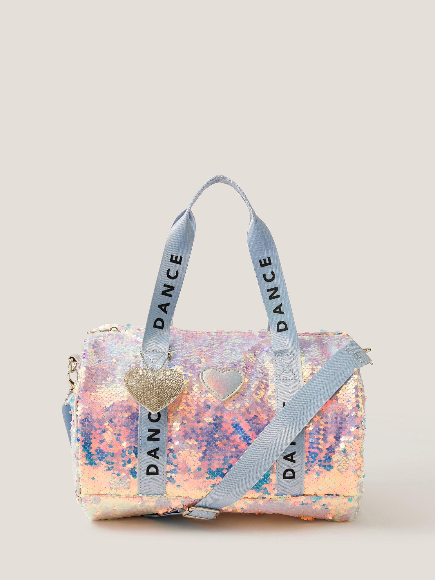 Product image 1 of 4, which shows Monsoon Kids' Cosmic Sequin Dance Bag, Silver, One Size