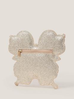 Monsoon Kids' Glitter Butterfly Crossbody Bag, Multi - view 2, Multi