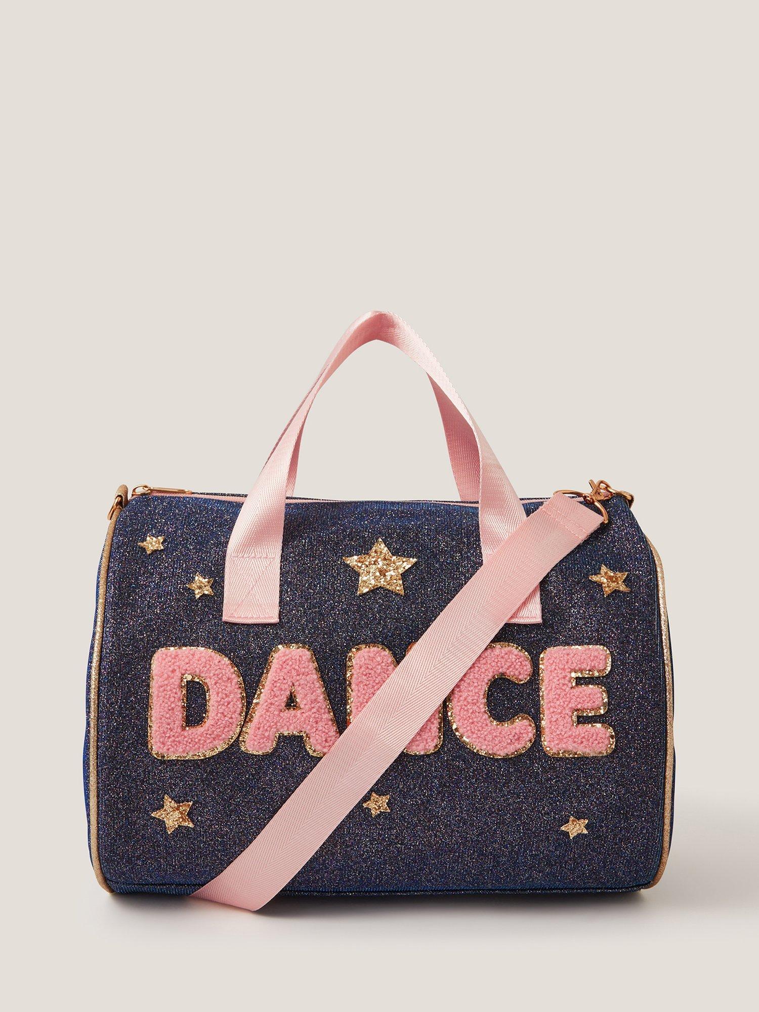 Product image 1 of 4, which shows Monsoon Kids' Glitter Star Dance Bag, Navy, One size