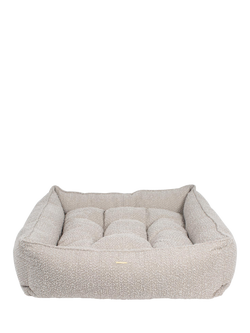 Lords & Labradors Boucle Box Dog Bed, Mink, Mink