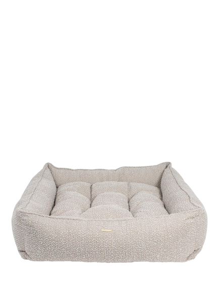 Lords & Labradors Boucle Box Dog Bed, Mink, Mink