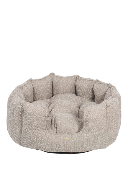 Lords & Labradors High Sided Boucle Dog Bed, Mink, Mink
