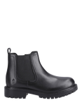 Hush Puppies Kids' Ariella Senior Leather Chelsea Boots, Black