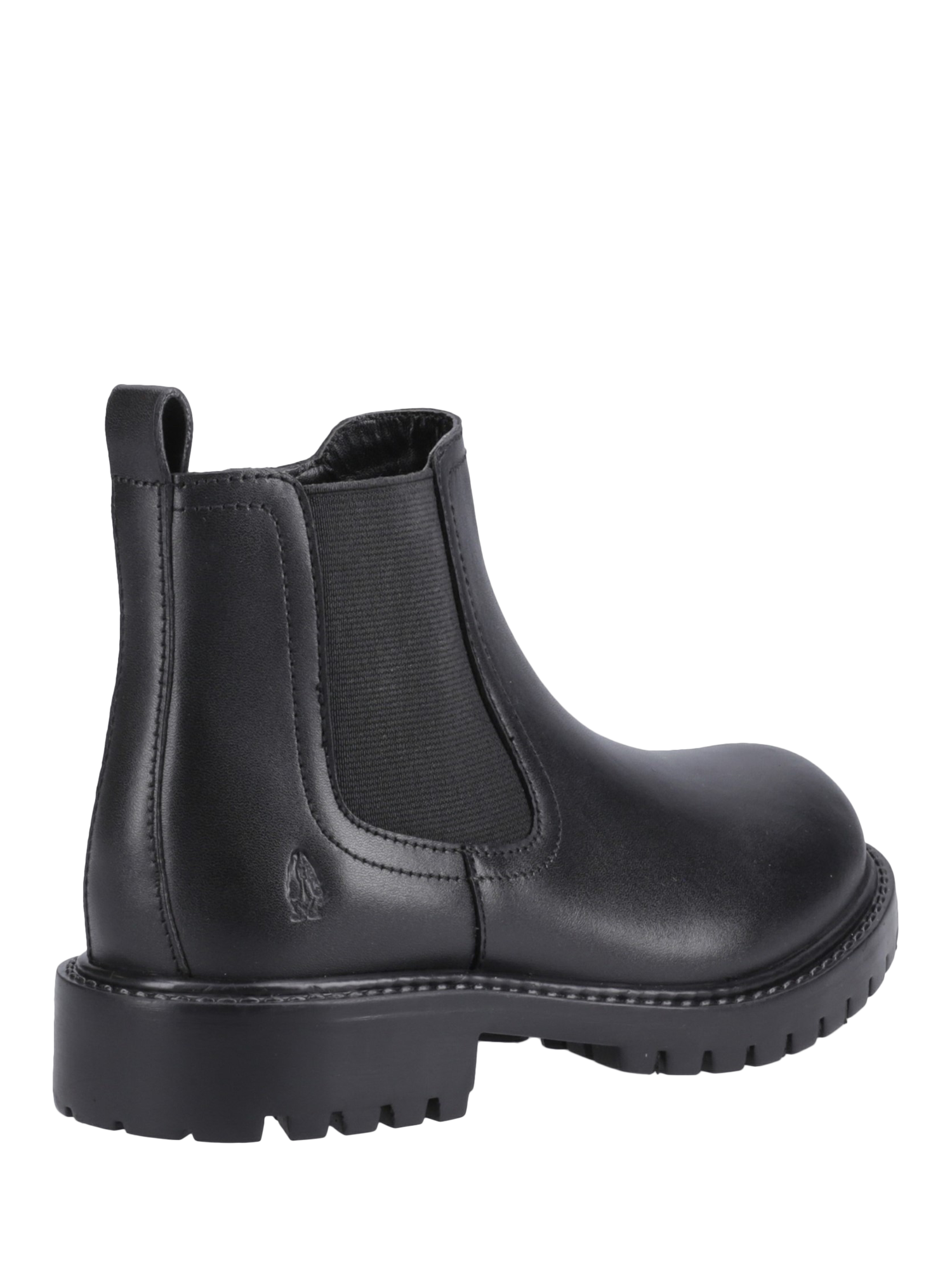 Product image 3 of 4, which shows Hush Puppies Kids' Ariella Senior Leather Chelsea Boots, Black, 6