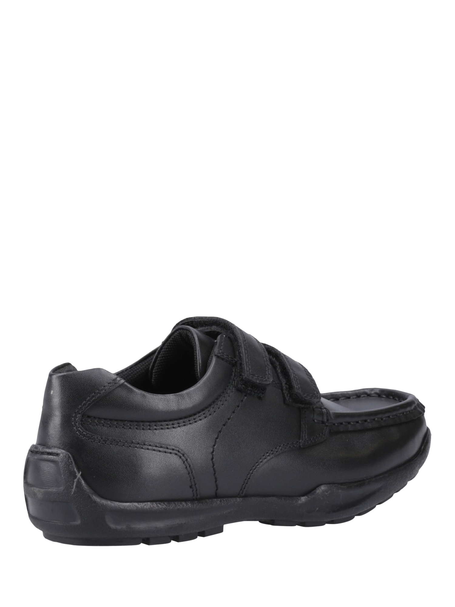 Product image 3 of 4, which shows Hush Puppies Kids' Maddox Junior Leather School Shoes, Black, 10 Jnr