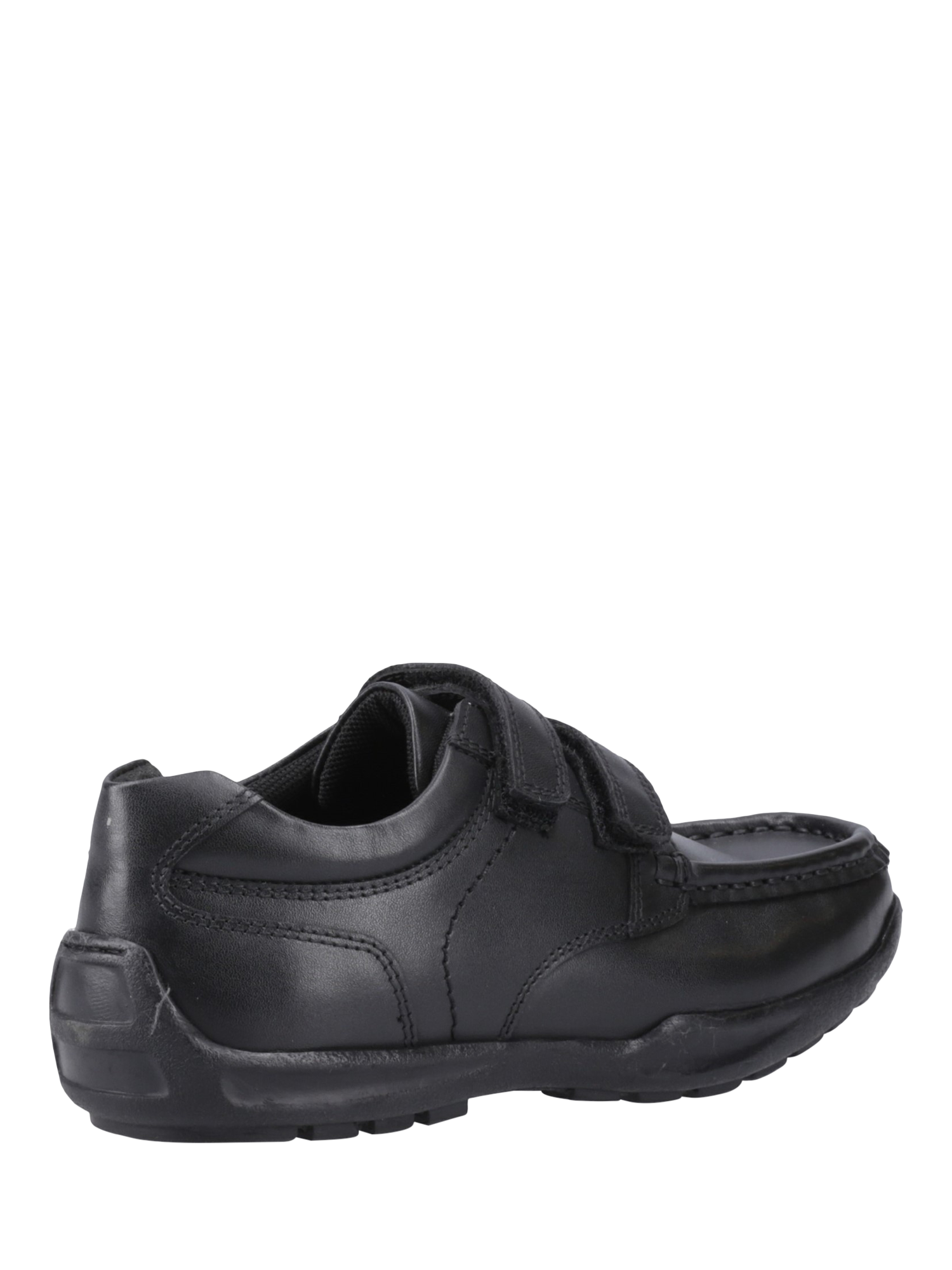 Product image 3 of 4, which shows Hush Puppies Kids' Maddox Senior Leather School Shoes, Black, 3