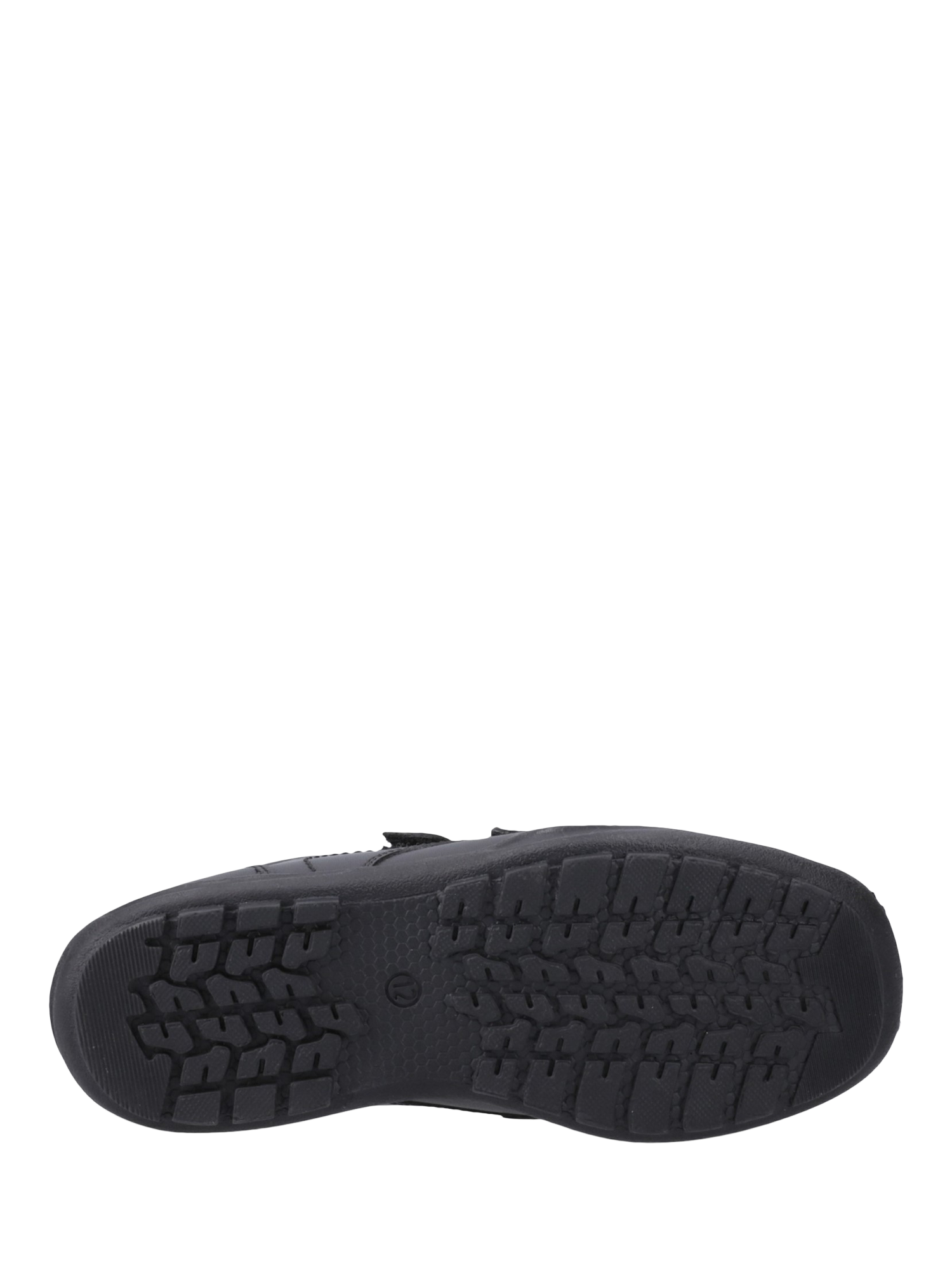 Product image 4 of 4, which shows Hush Puppies Kids' Maddox Senior Leather School Shoes, Black, 3
