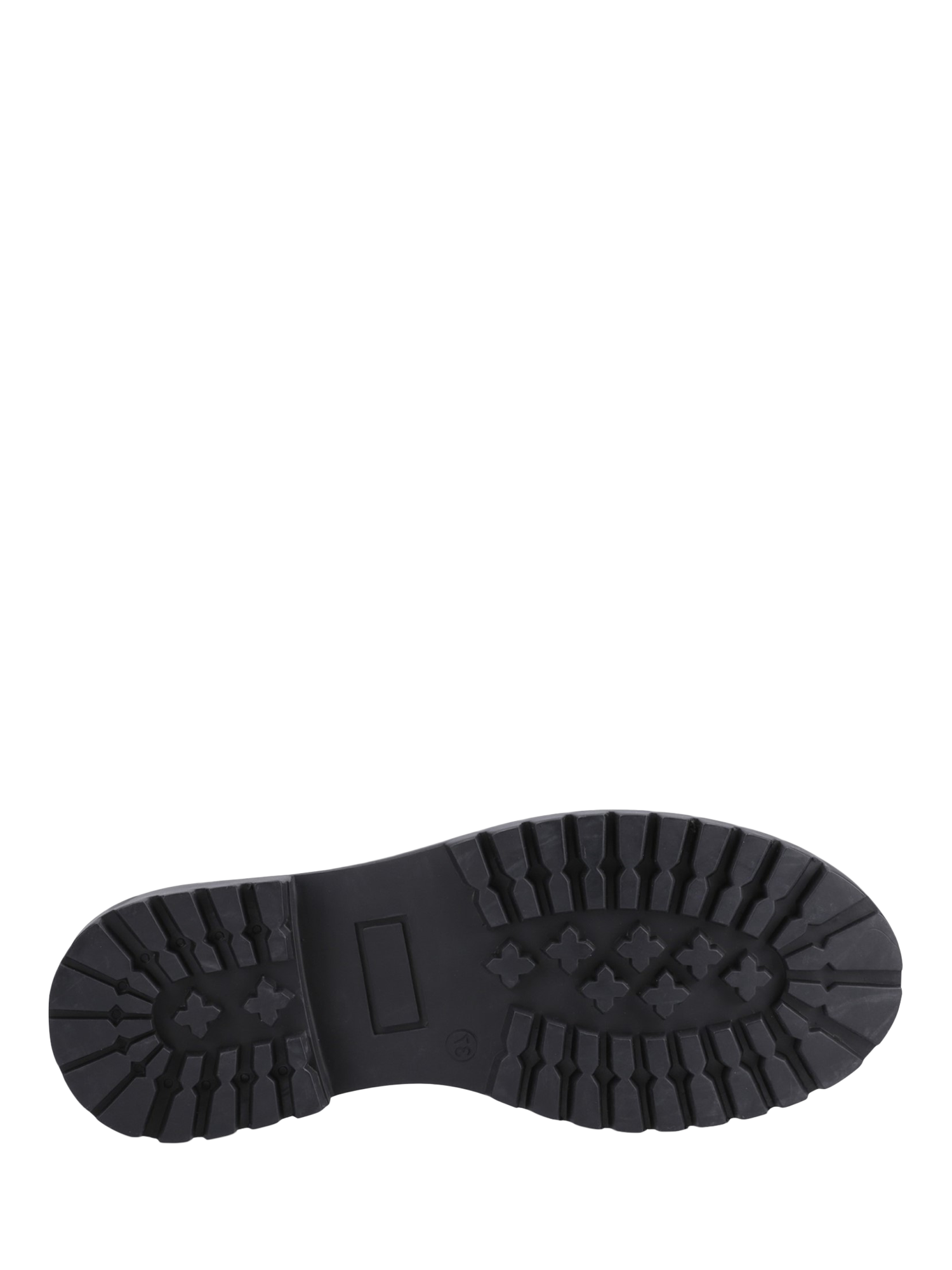 Product image 4 of 4, which shows Hush Puppies Kids' Athena Senior Patent Leather School Shoes, Black, 3