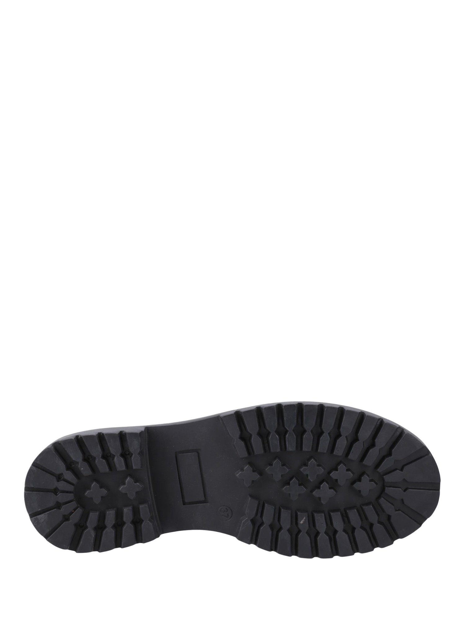 Product image 4 of 4, which shows Hush Puppies Kids' Aubrey Senior Lace Up Patent Brogues, Black, 6