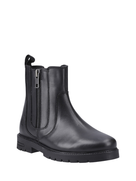 Hush Puppies Kids' Liana Junior Leather Ankle Boots - view 2, Black